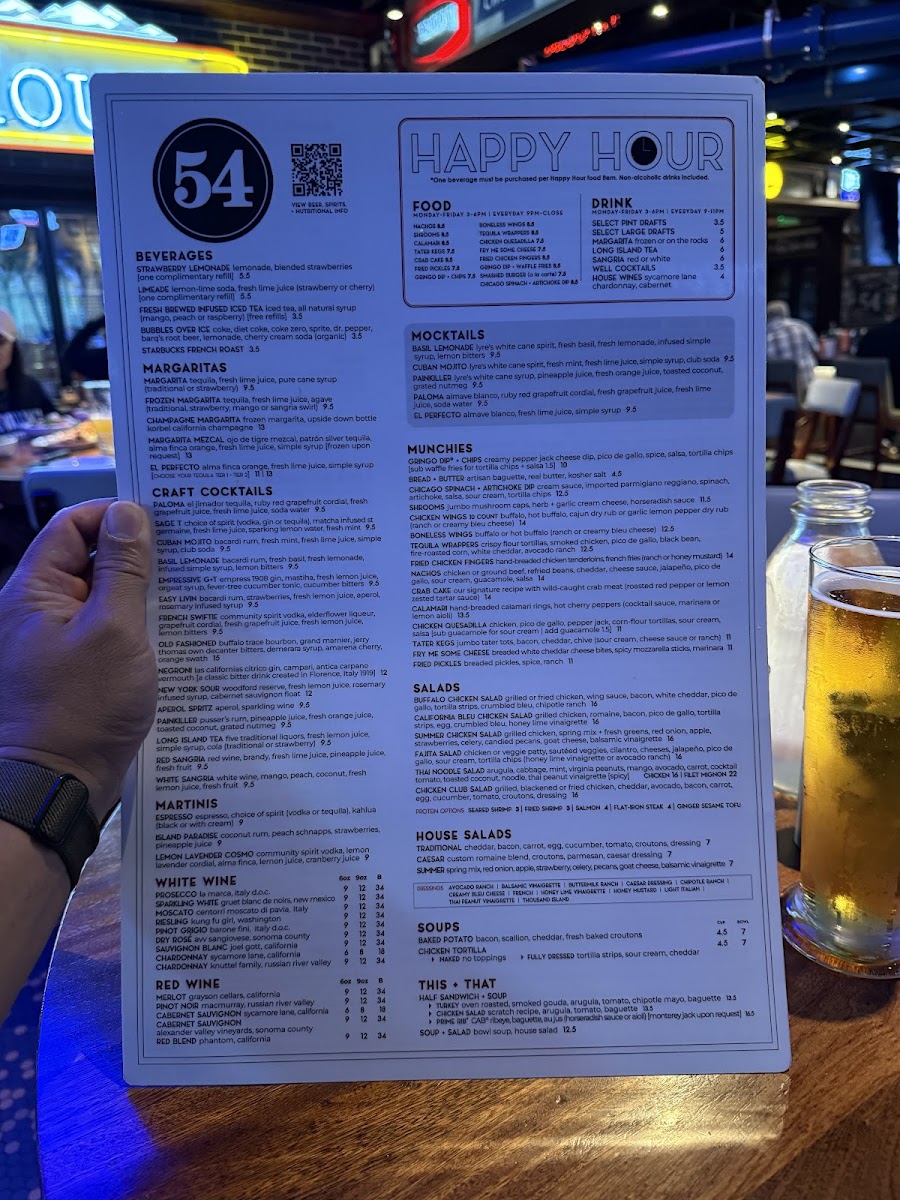 Menu 54Th Street Restaurant & Drafthouse-5